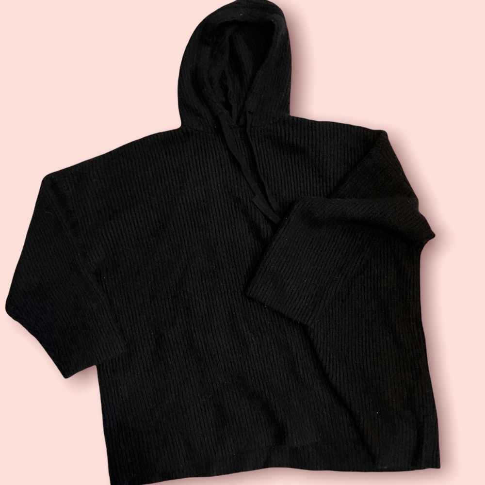 Plus Size Chunky Knit Oversize Hooded Sweater
